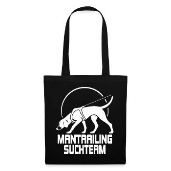 Foxhound Mantrailing Suchteam Hunde Hund - Stoffbeutel - Schwarz - Vorne
