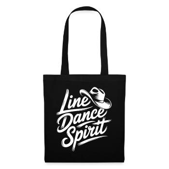 Line Dance Spirit: Western Rhythm - Tote Bag - black - Front