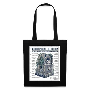 Reggae Soundsystem Eco - Sac en tissu - noir - Devant