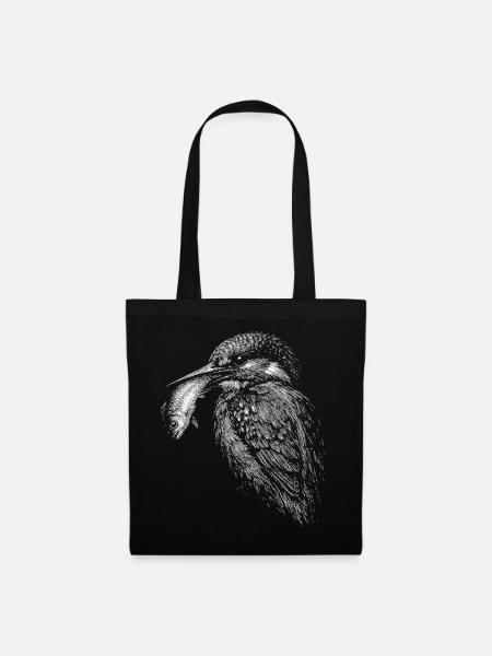 Eisvogel - Stoffbeutel - Schwarz