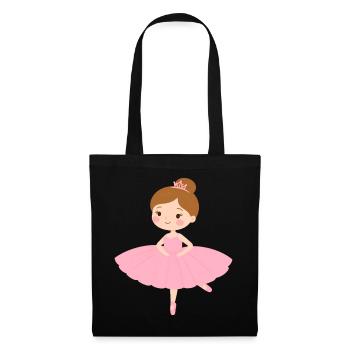 Little Ballerina in Pink Tutu – Dance Design - Tote Bag - black - Front