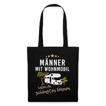 Männer mit Wohnmobil haben die schönsten Frauen - Stoffbeutel - Schwarz - Vorne