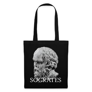 Socrates Skull Portrait - Tote Bag - black - Front