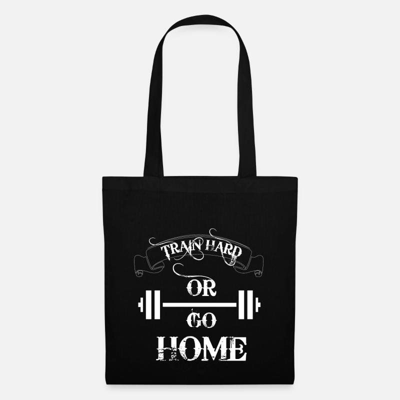 Train Hard Bodybuilding - Stoffbeutel - Schwarz