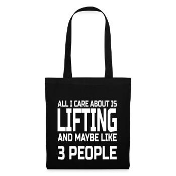 Care about lifting - Tote Bag - black - Front