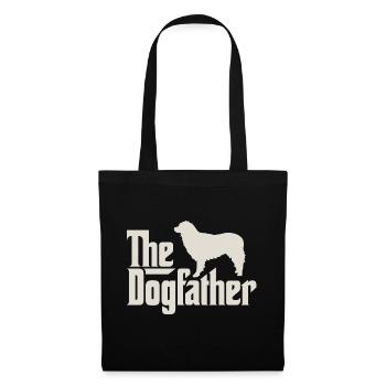 Le Dogfather - berger australien / américain - Sac en tissu - noir - Devant