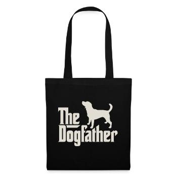 The Dogfather - Beagle - Stoffbeutel - Schwarz - Vorne