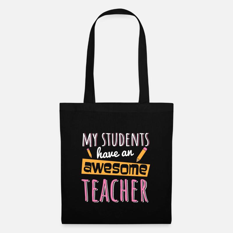 Cadeau drôle de énonciations de professeur pour l'enseignant - Sac en tissu - noir