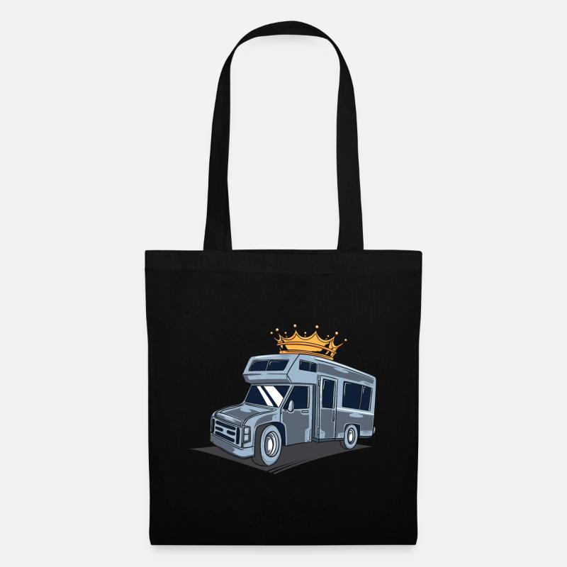 Wohnmobil / Wohnwagen / Camping - Stoffbeutel - Schwarz