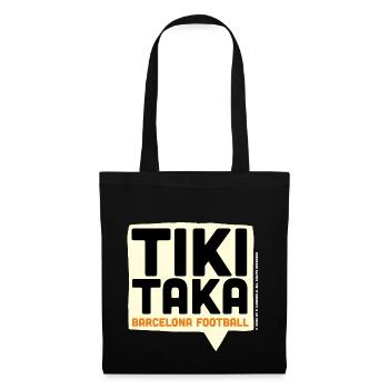Tiki-Taka Barcelona Football | Tiqui-taca Fussball - Stoffbeutel - Schwarz - Vorne