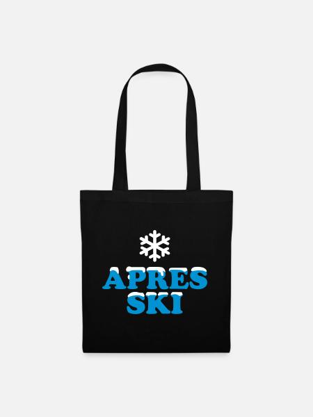 Apres Ski - Stoffbeutel - Schwarz