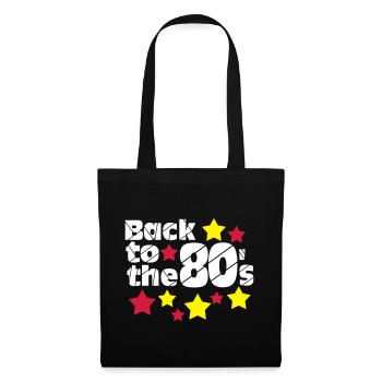 Fête des années 80, chemise amusante, retour aux années 80.. (25) - Sac en tissu - noir - Devant