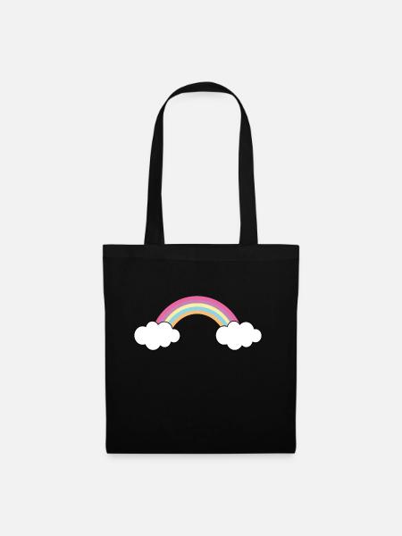 Rainbow - Stoffbeutel - Schwarz