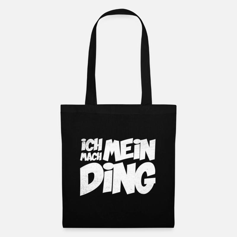 Ich mach mein Ding | Motivation Geschenkidee - Stoffbeutel - Schwarz