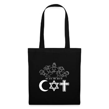 COEXIST Religionen dieser Welt Bewusstsein - Stoffbeutel - Schwarz - Vorne