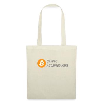 Bitcoin Crypto - Stoffbeutel - Natur - Vorne