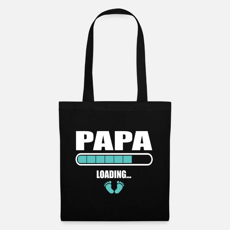 Papa loading - Stoffbeutel - Schwarz