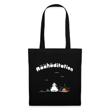 Meditation - Stoffbeutel - Schwarz - Vorne
