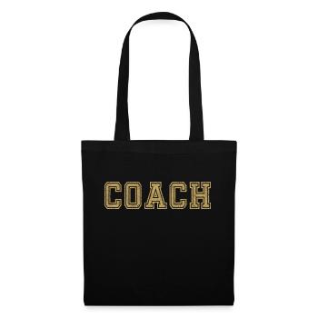 Coach et entraîneur cadeau - Sac en tissu - noir - Devant