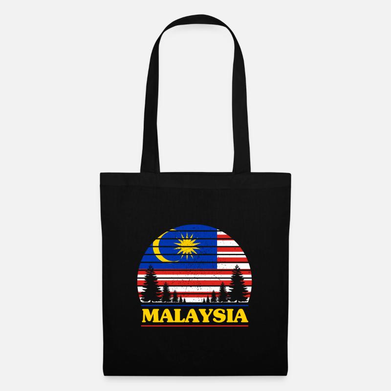 Malaysia - Stoffbeutel - Schwarz