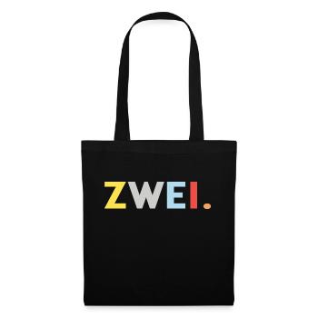 2. Geburtstag 2 Jahre Geburtstag Geschenk 2 Jahre - Stoffbeutel - Schwarz - Vorne