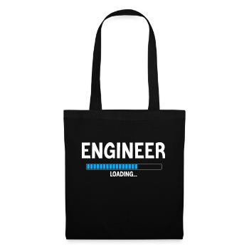 Engineer Ingénieur Cadeau Humour Personnalisé - Sac en tissu - noir - Devant
