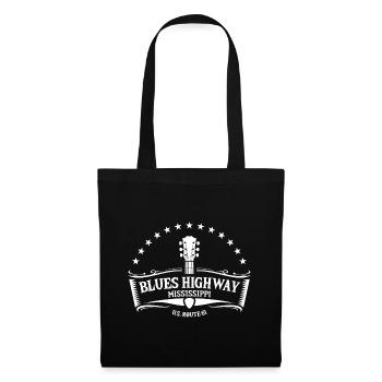 Mississippi Der Blues Highway 61 Musik Usa - Stoffbeutel - Schwarz - Vorne