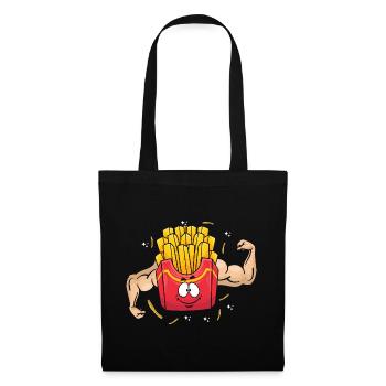 Bodybuilding Fries Fitness Gym Fries Fries - Tote Bag - black - Front