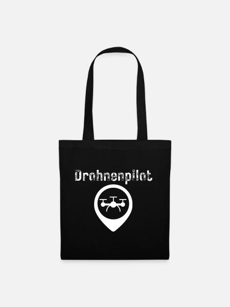 Drohnenpilot - Stoffbeutel - Schwarz