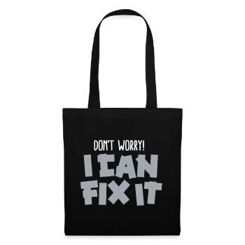 Lustige Vater Duct tape Don't worry! I can fix it - Stoffbeutel - Schwarz - Vorne