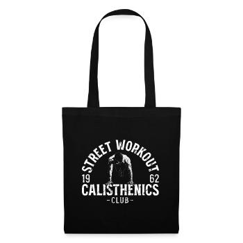 Street Calisthenics Club Emblem - Stoffbeutel - Schwarz - Vorne