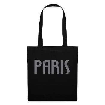 Paris - Sac en tissu - noir - Devant
