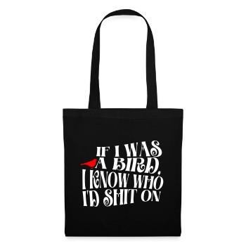 SI J’ÉTAIS UN OISEAU - Sac en tissu - noir - Devant