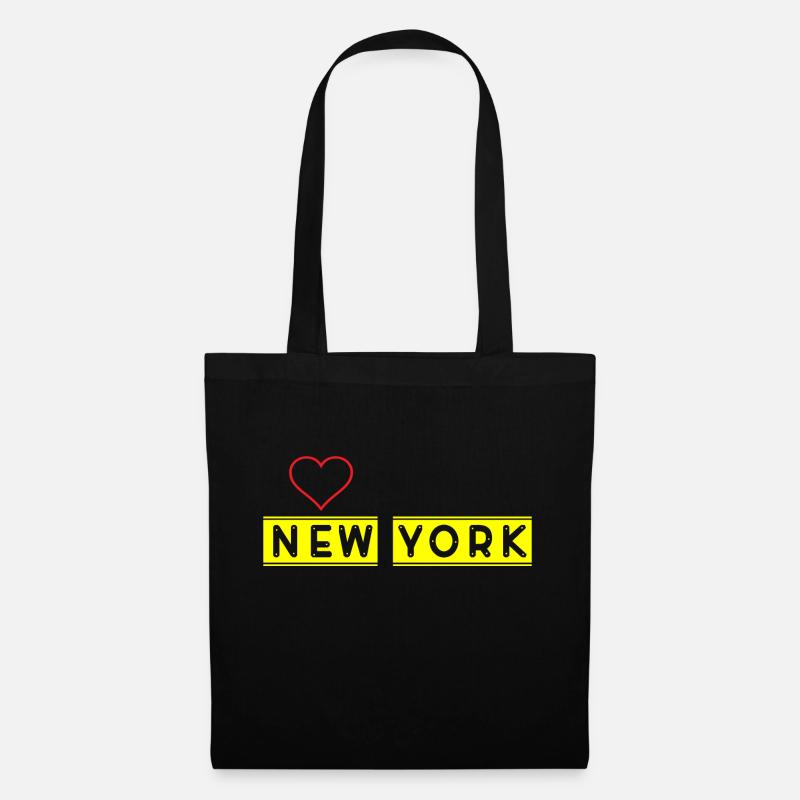 New York - Stoffbeutel - Schwarz