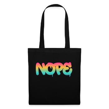 Nope - Einfach mal Nein sagen! - Stoffbeutel - Schwarz - Vorne
