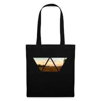 Forest Sky Triangle Sunset Gift Nature - Sac en tissu - noir - Devant