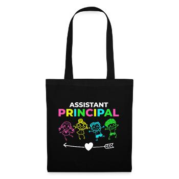 Chef d’établissement Directeur Directeur Directeur de la direction de l’école - Sac en tissu - noir - Devant