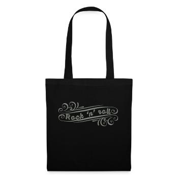 Rock'n'roll guitare musicale rockabilly - Sac en tissu - noir - Devant