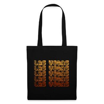 LasVegas Gradient Grid - Stoffbeutel - Schwarz - Vorne