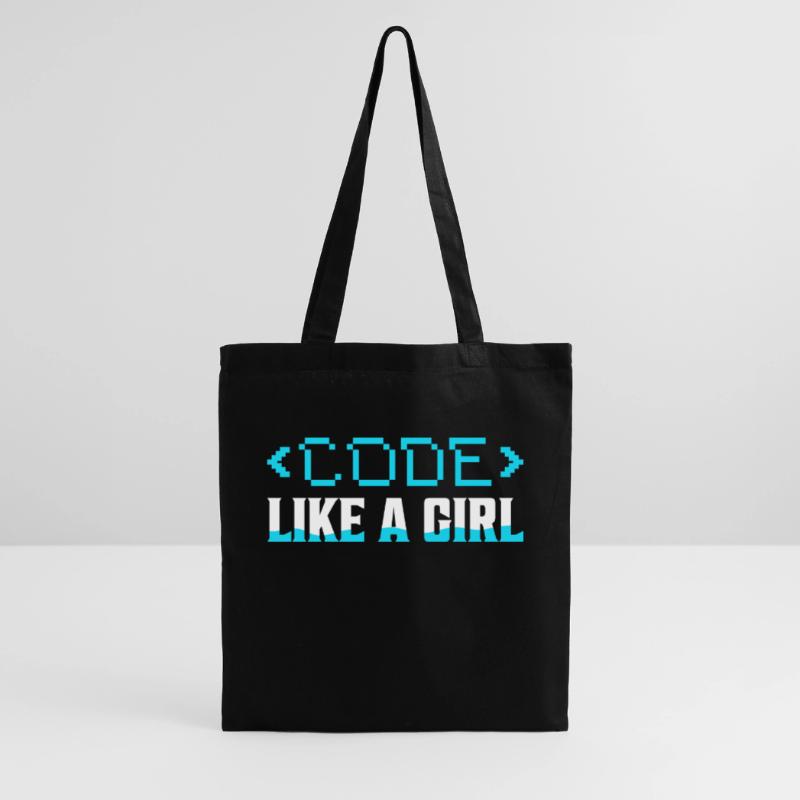 Code Like A Girl Coding Programmer Tote Bag