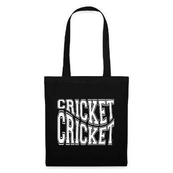cricket, fan de cricket, cricket sport - Sac en tissu - noir - Devant