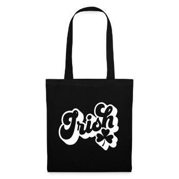 Cadeau de la Saint-Patrick Trèfle Hommes, Femmes, Enfants - Sac en tissu - noir - Devant