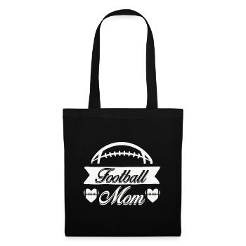 Football Maman Footballeuse Fière Mère - Sac en tissu - noir - Devant