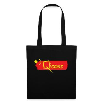 Qigong porcelaine - Sac en tissu - noir - Devant