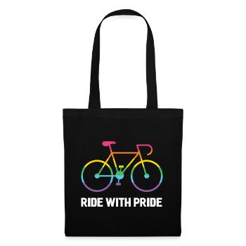 LGBTQ Cyclist - Ride With Pride - Tote Bag - black - Front