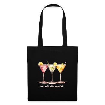 Funny saying: Save water - Drink cocktails - Tote Bag - black - Front