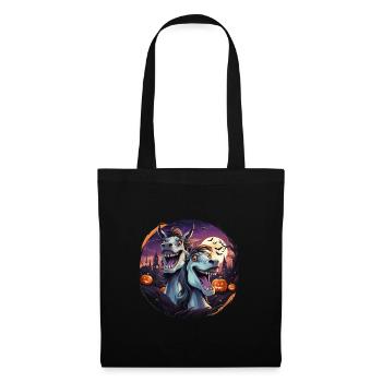 Drôles de chevaux d’Halloween fous - Sac en tissu - noir - Devant