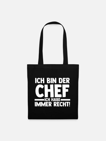 Arbeit Kollegen Büro Teamleiter Führungskraft Chef - Stoffbeutel - Schwarz