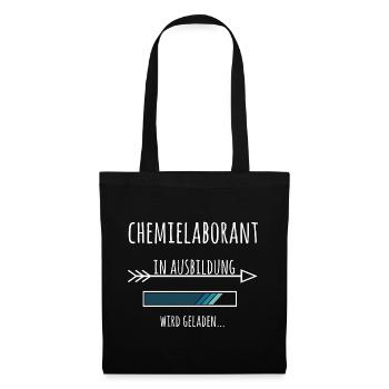 Chemielaborant Ausbildung Beruf Geschenk - Stoffbeutel - Schwarz - Vorne