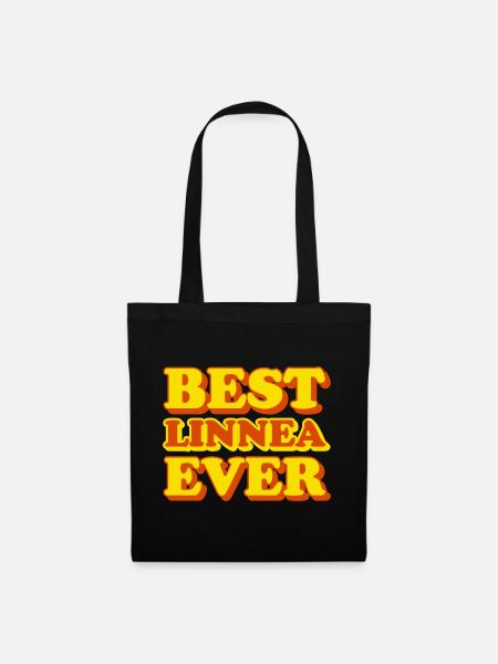 Linnea Vorname Lustiges Geschenk - Tygväska - svart